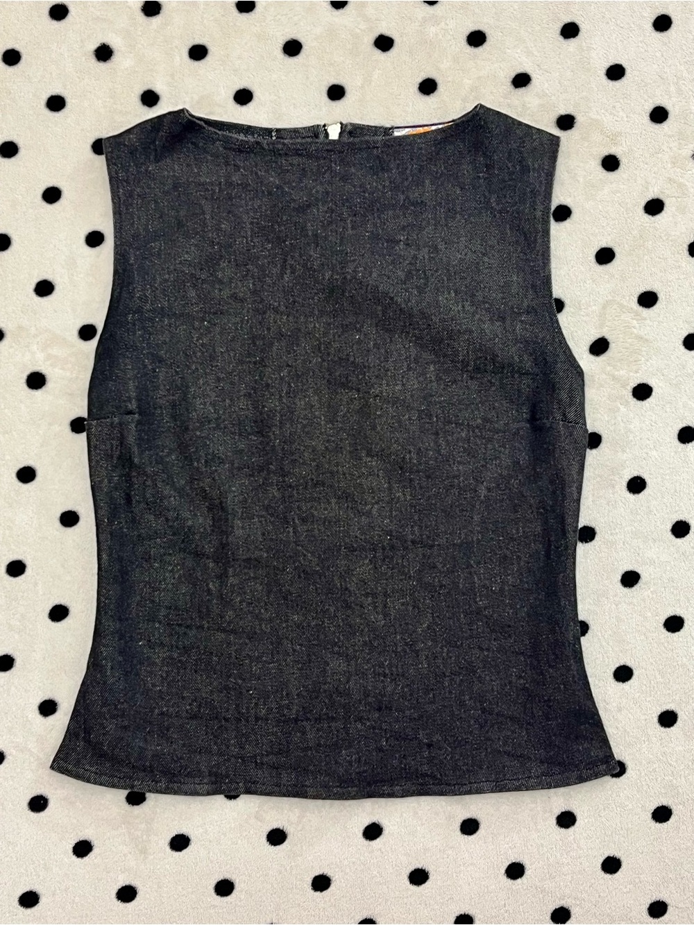 K&R London Y2K Deadstock Denim Charlie Top Size L